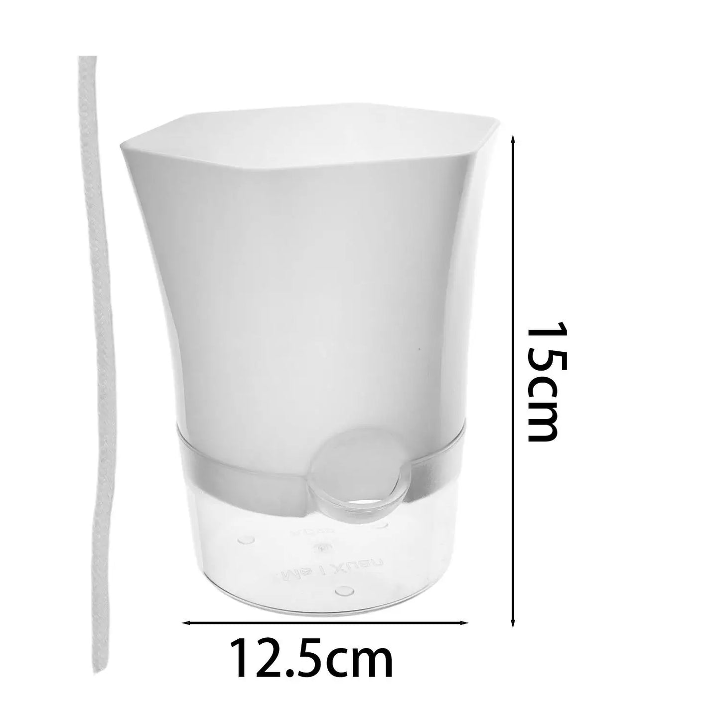 1/5pcs Transparent Self-Watering Plant Flower Pot Lazy Hydroponic Flowerpot Plastic Planters Home Garden Decoraction Planters