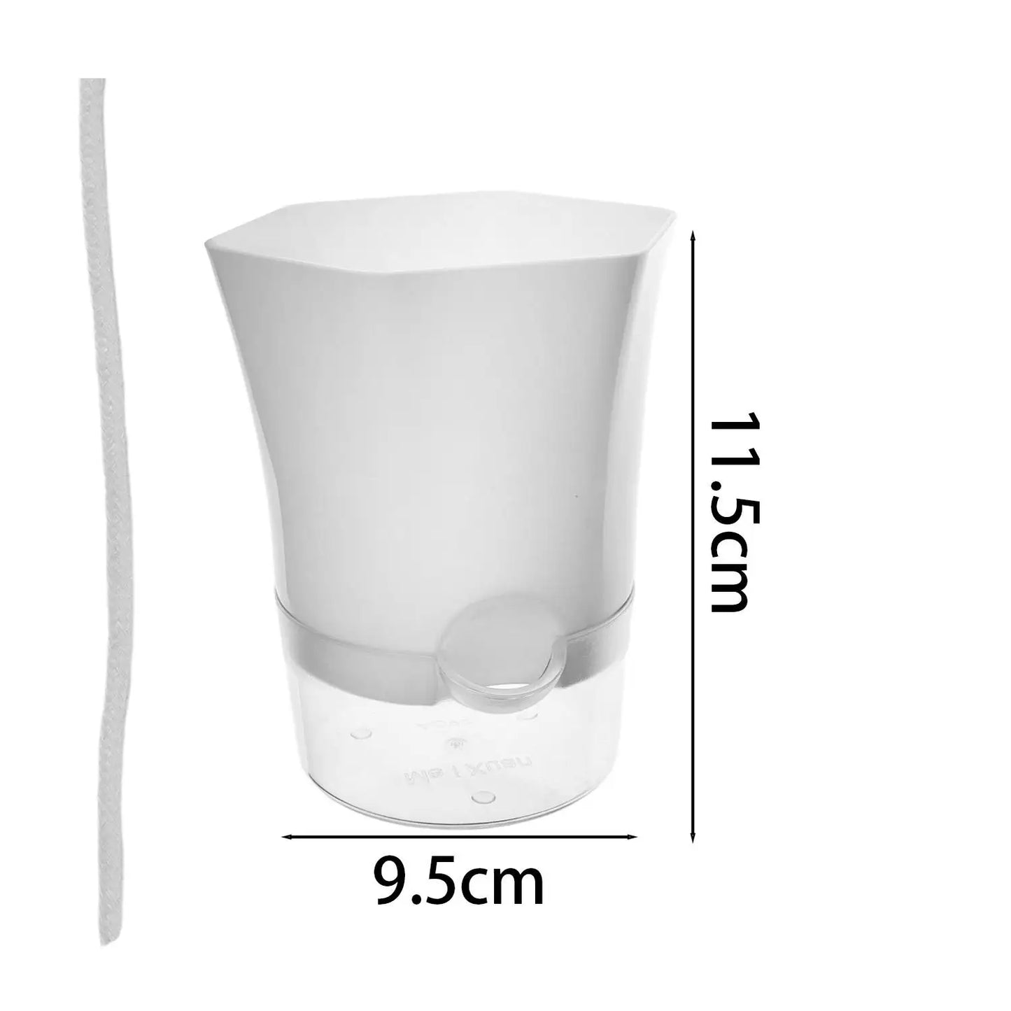 1/5pcs Transparent Self-Watering Plant Flower Pot Lazy Hydroponic Flowerpot Plastic Planters Home Garden Decoraction Planters
