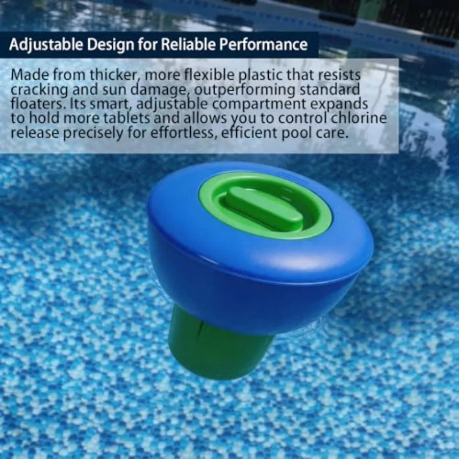 Pool Maintenance Kit with Aluminum Pole, Skimmer Nets, Brushes Chlorine Dispenser for Easy Pool Cleaning Gray, Durable, Lightwe